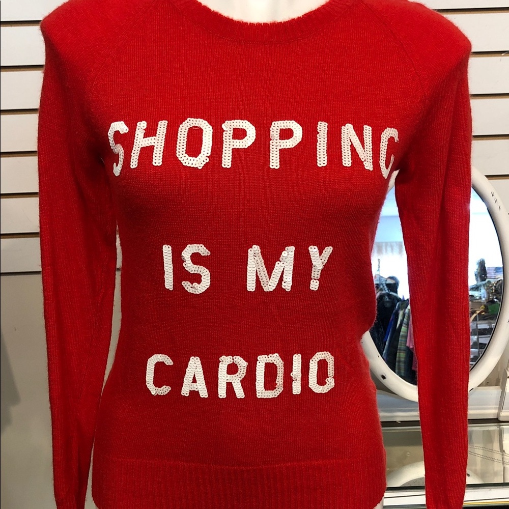 Wildfox Red Sweater with Slogan